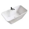 Kalia Komfi & Basico - Acrylic freestanding bathtub et Basico 2-piece deckmount tub filler