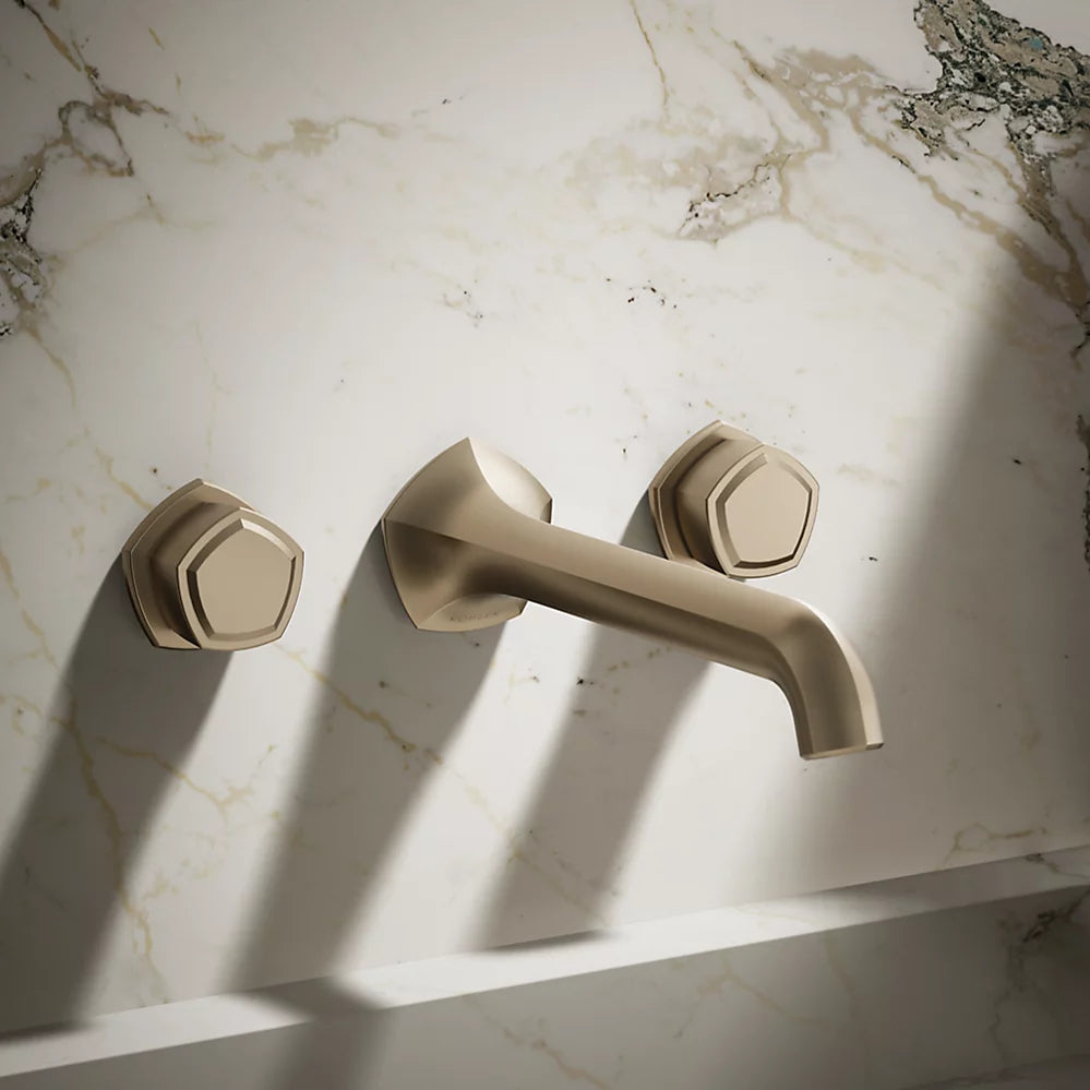Occasion® Wall-mount bathroom sink faucet Knob handle trim, 1.2 gpm