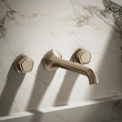 Occasion® Wall-mount bathroom sink faucet Knob handle trim, 1.2 gpm
