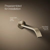 Components® Wall-mount bathroom sink faucet spout with Ribbon design, 1.2 gpm