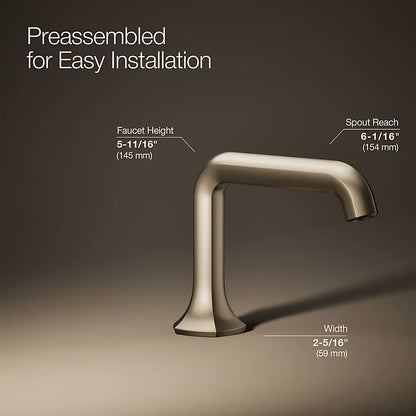 Occasion® Bathroom sink faucet spout with Straight design, 1.2 gpm