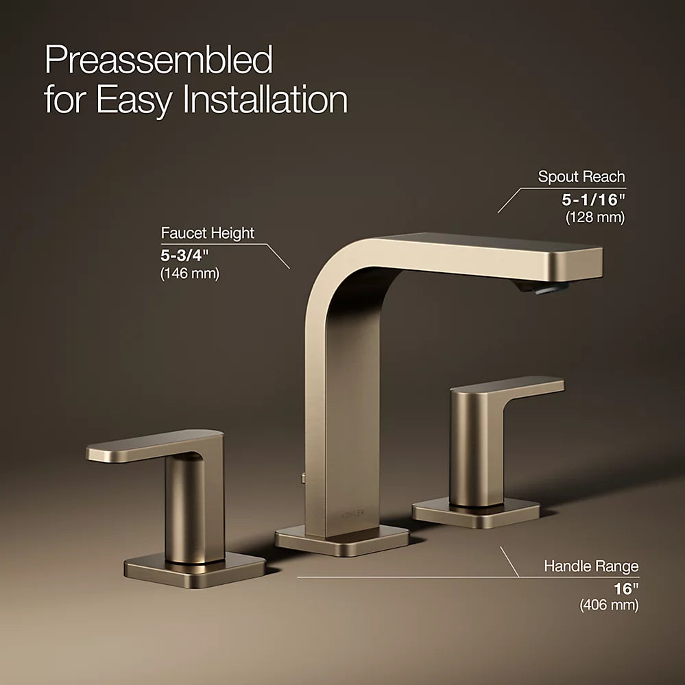 Parallel® Widespread bathroom sink faucet, 1.0 gpm