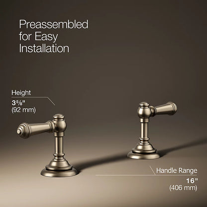 Artifacts® Lever bathroom sink faucet handles