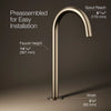 Components® Bathroom sink faucet spout with Tube design, 1.2 gpm