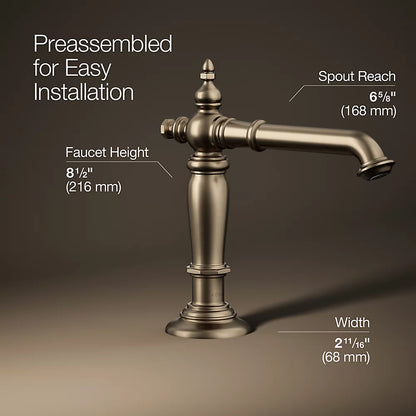 Artifacts® Bathroom sink faucet spout with Column design, 1.2 gpm