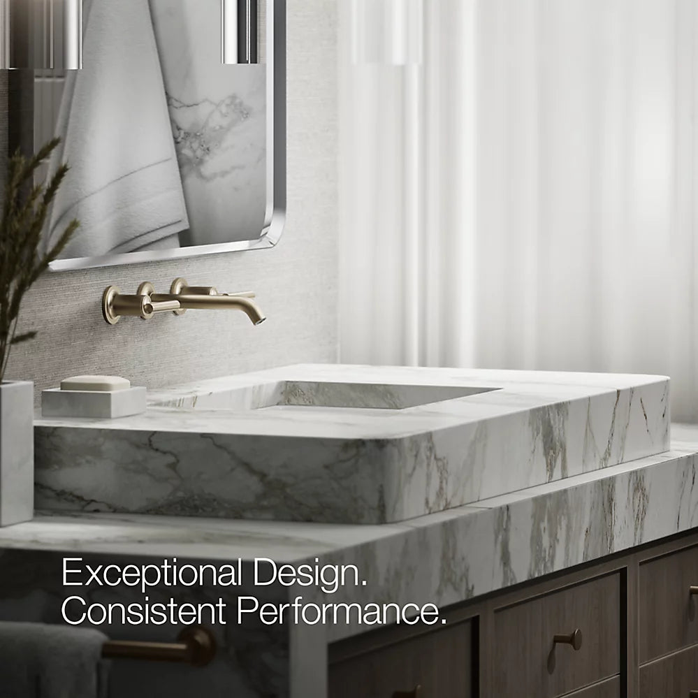Purist® Wall-mount bathroom sink faucet trim with Lever handles, 1.2 gpm