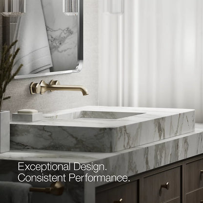 Occasion® Wall-mount bathroom sink faucet Knob handle trim, 1.2 gpm