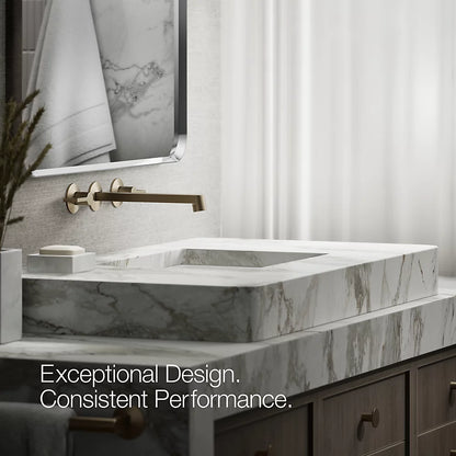 Components® Wall-mount bathroom sink faucet spout with Row design, 1.2 gpm