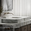 Components® Wall-mount bathroom sink faucet spout with Ribbon design, 1.2 gpm