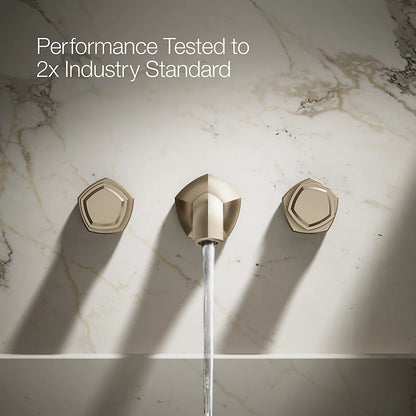Occasion® Wall-mount bathroom sink faucet Knob handle trim, 1.2 gpm