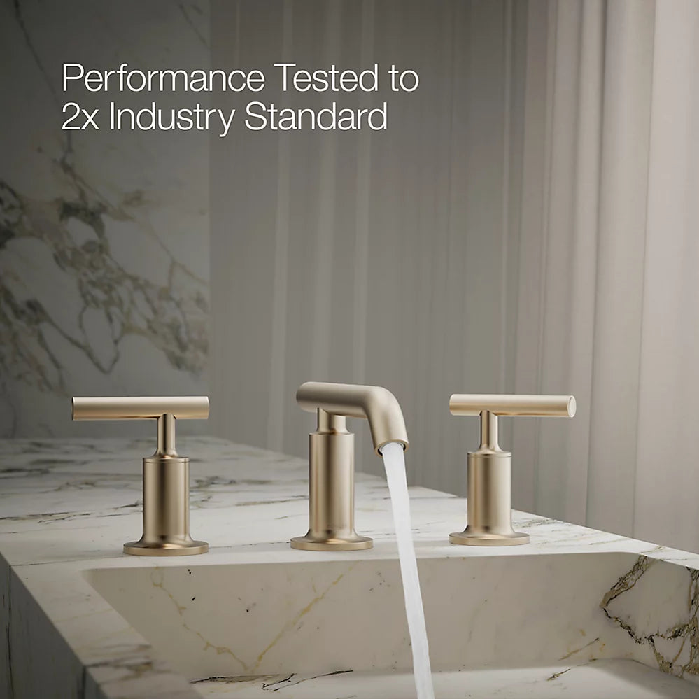 Purist® Widespread bathroom sink faucet with Lever handles, 1.2 gpm