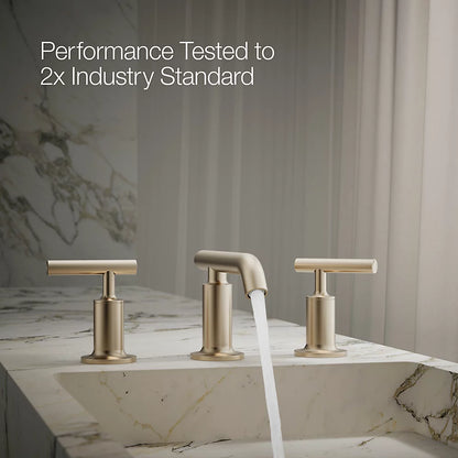 Purist® Widespread bathroom sink faucet with Lever handles, 1.2 gpm