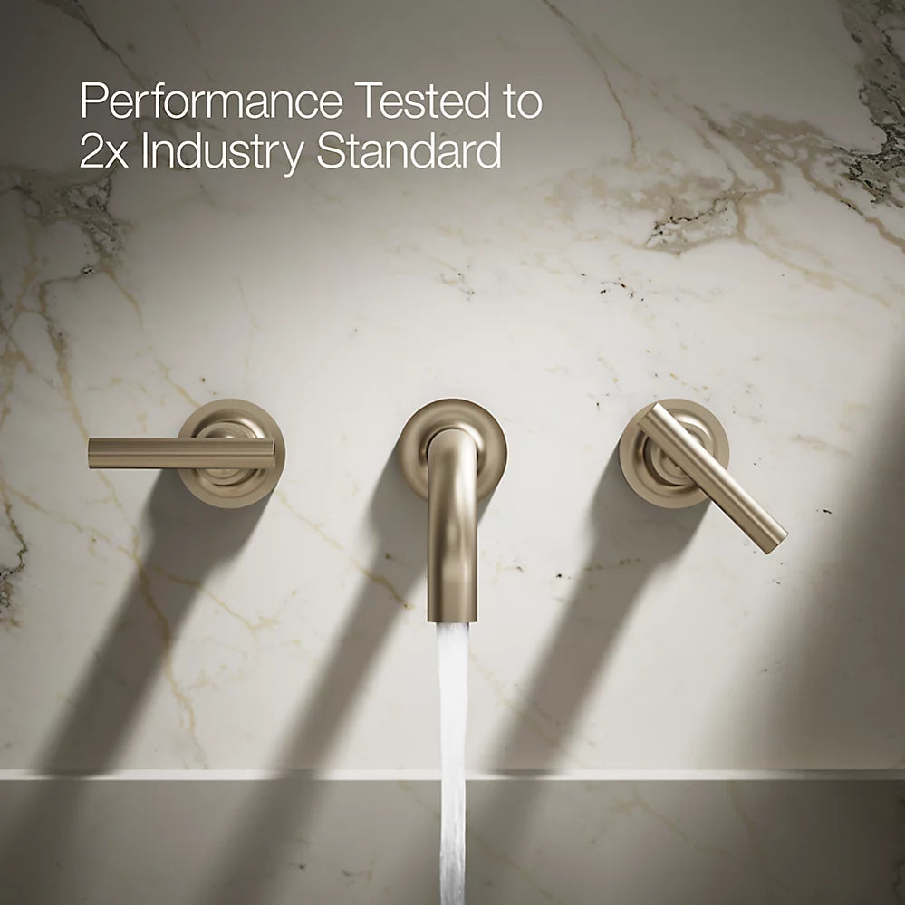 Purist® Wall-mount bathroom sink faucet trim with Lever handles, 1.2 gpm