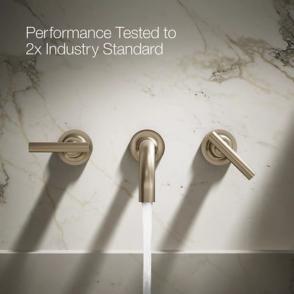 Purist® Wall-mount bathroom sink faucet trim with Lever handles, 1.2 gpm