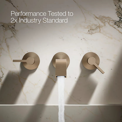 Components® Wall-mount bathroom sink faucet spout with Ribbon design, 1.2 gpm