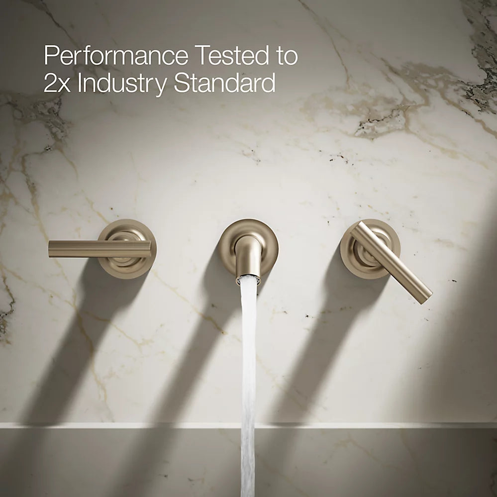Purist® Wall-mount bathroom sink faucet trim with Lever handles, 1.2 gpm