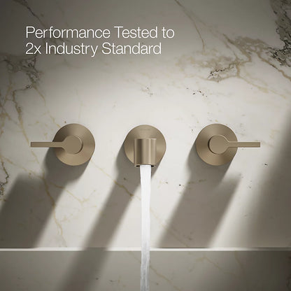 Components® Wall-mount bathroom sink faucet spout with Row design, 1.2 gpm
