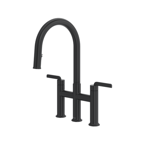 ROHL Authentica™ Bridge Pull-Down Kitchen Faucet With C-Spout