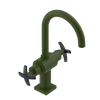 Rubinet Single Hole Dual Handle Lav. Set. (less drain) Green Envy