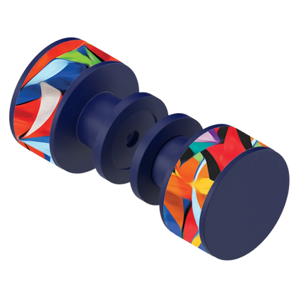 Rubinet Shower Door Knob (set) Midnight Blue
