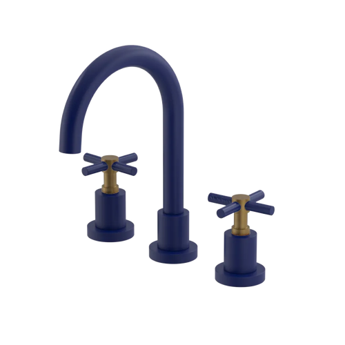 Rubinet Widespread Lav. Set. (less drain) Midnight Blue