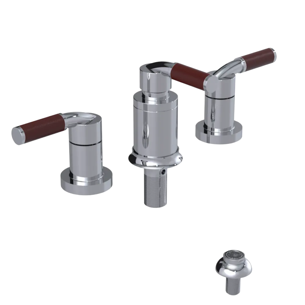 Rubinet Bidet Fitting with Spray, Diverter, and Vacuum Breaker (less drain) Chrome