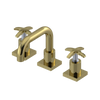 Rubinet Widespread Lav. Set. with Genesis spout (less drain) Natural Brass