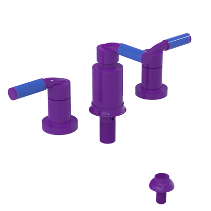 Rubinet Bidet Fitting with Spray, Diverter, and Vacuum Breaker (less drain) Purple Haze