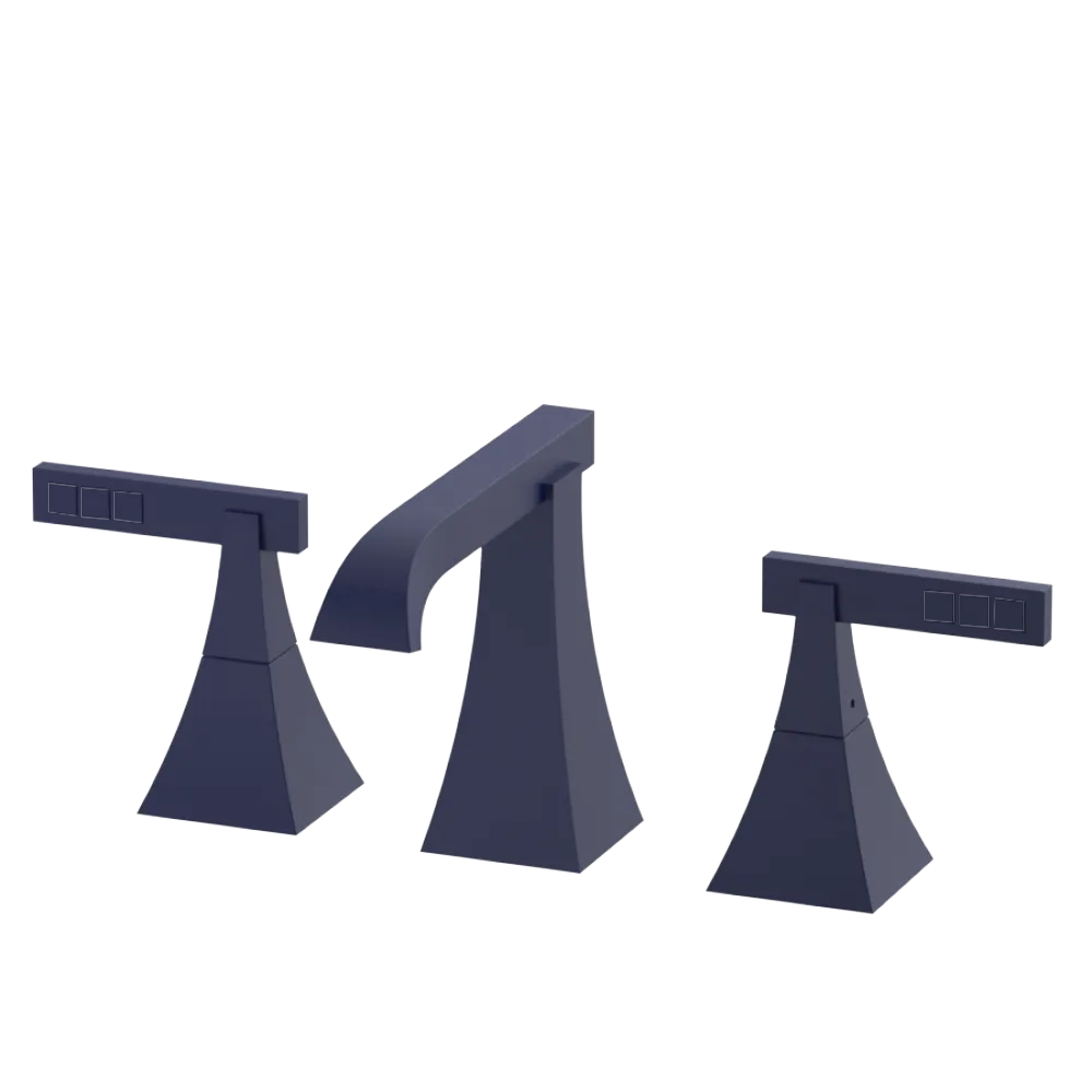 Rubinet Widespread Lav. Set. (less drain) Midnight Blue