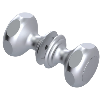 Rubinet Shower Door Knob (set) Satin Chrome