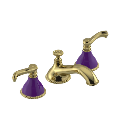 Rubinet Widespread Lav. Set. (less drain) Natural Brass
