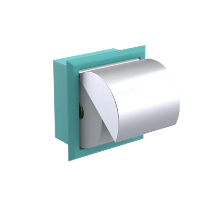 Rubinet RECESSED TOILET PAPER HOLDER Aqua