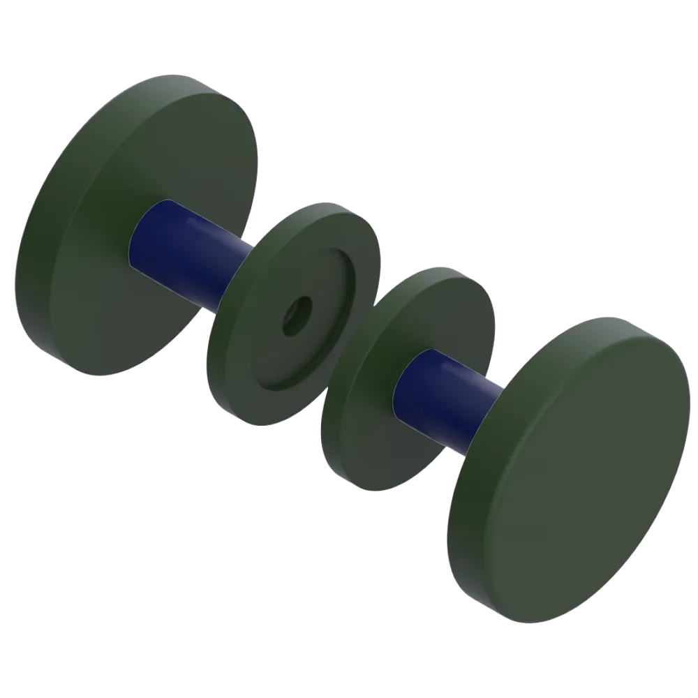 Rubinet Shower Door Knob (set) Green Envy
