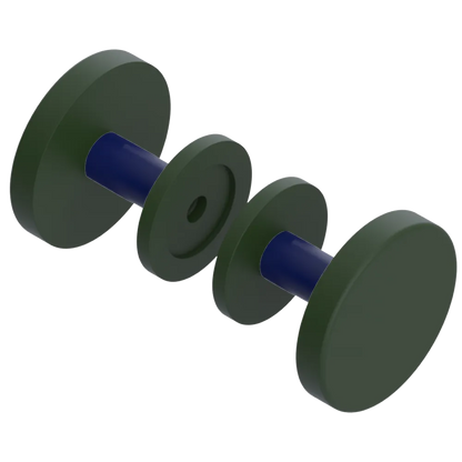 Rubinet Shower Door Knob (set) Green Envy