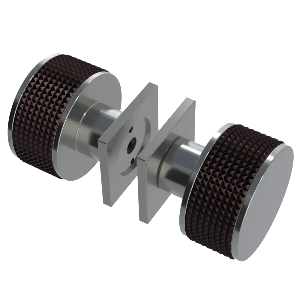 Rubinet Shower Door Knob (set) Satin Nickel