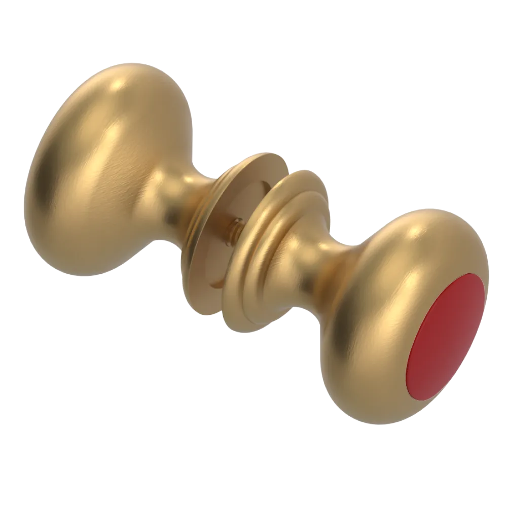 Rubinet Shower Door Knob (set) Satin Gold