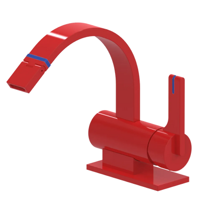 Rubinet Single Control Bidet Fitting (less drain) Red