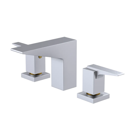 Rubinet Widespread Lav. Set. (less drain) Satin Chrome