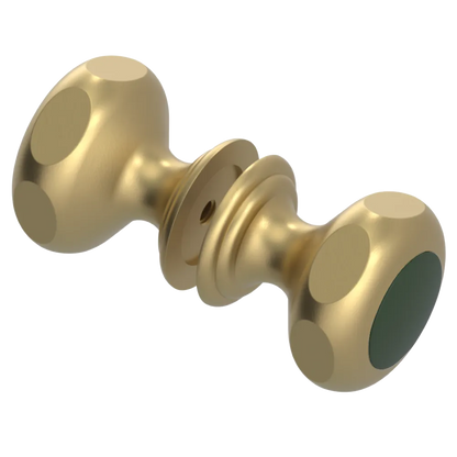 Rubinet Shower Door Knob (set) Satin Brass