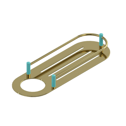 Rubinet Shelf Only Bright Brass