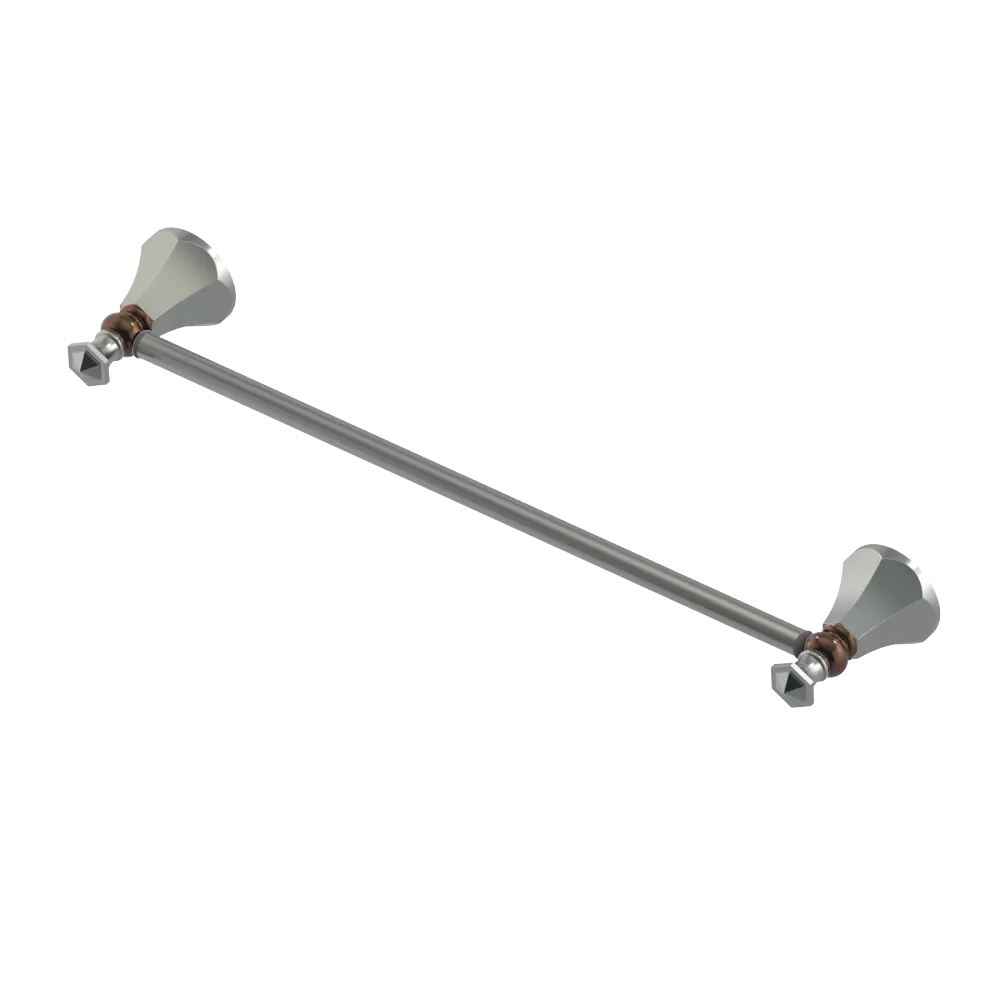 Rubinet Towel Bar 18" Satin Nickel