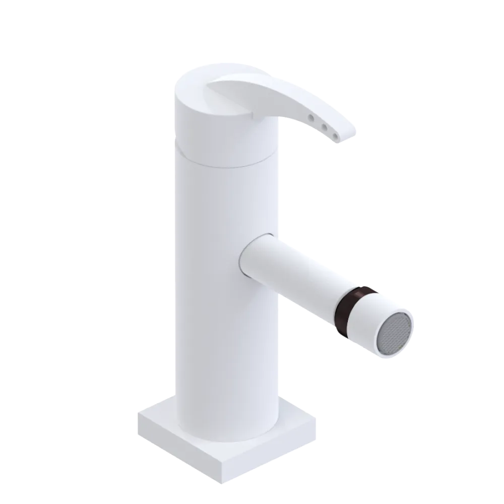 Rubinet Single Control Bidet Fitting (less drain) Matt White