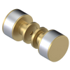 Rubinet Shower Door Knob (set) Satin Brass