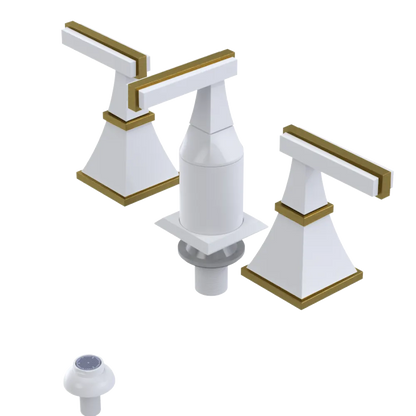 Rubinet Bidet Fitting with Spray, Diverter, and Vacum Breaker (Less Drain) White