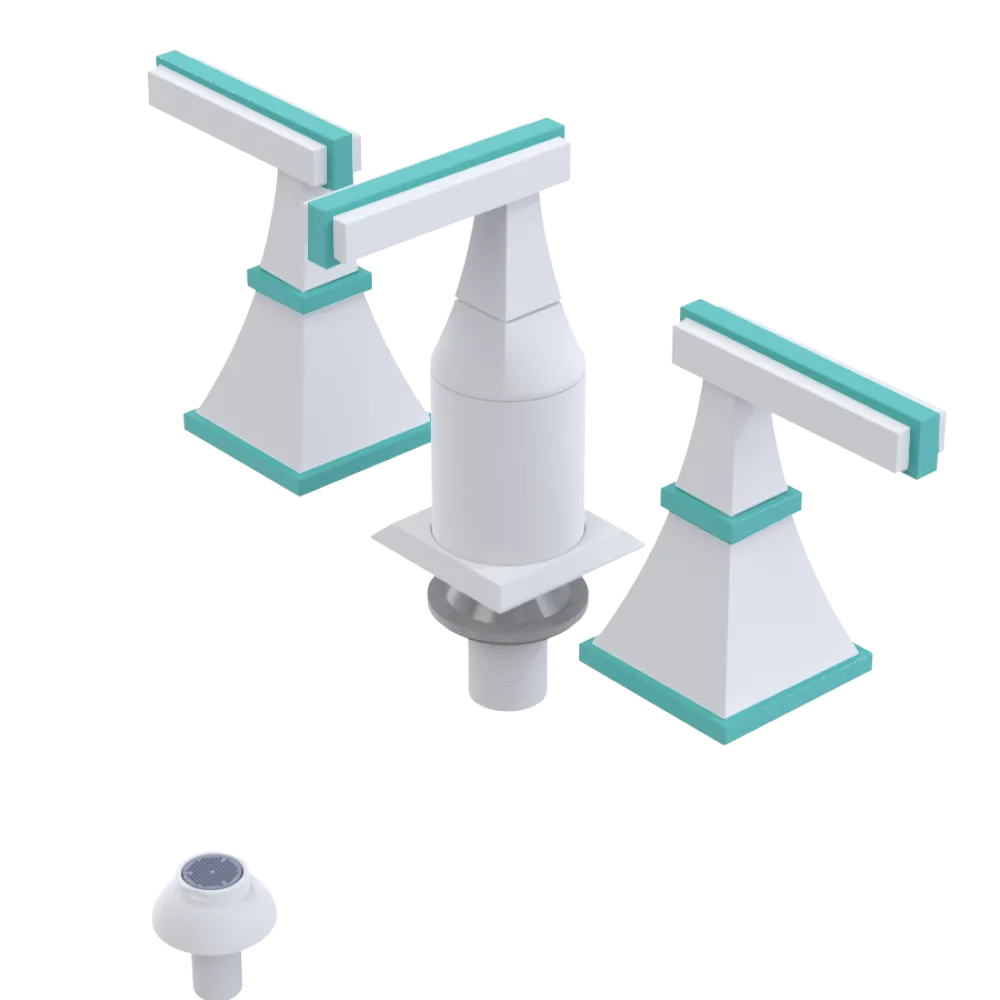 Rubinet Bidet Fitting with Spray, Diverter, and Vacum Breaker (Less Drain) Matt White