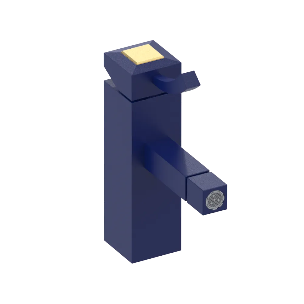Rubinet Single Control Bidet Fitting (less drain) Midnight Blue