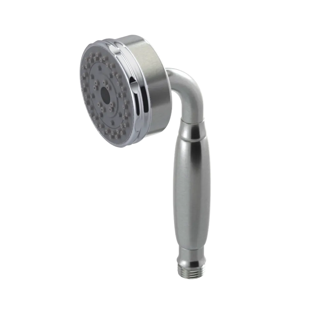 Rubinet 3 Function Hand Held Shower Only Satin Nickel