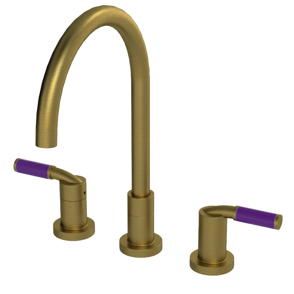 Rubinet Widespread Kitchen Set Antique Brass Matt