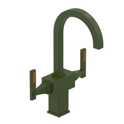 Rubinet Single Hole Dual Handle Lav. Set. (less drain) Green Envy