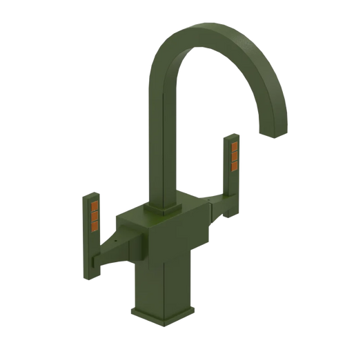 Rubinet Single Hole Dual Handle Lav. Set. (less drain) Green Envy